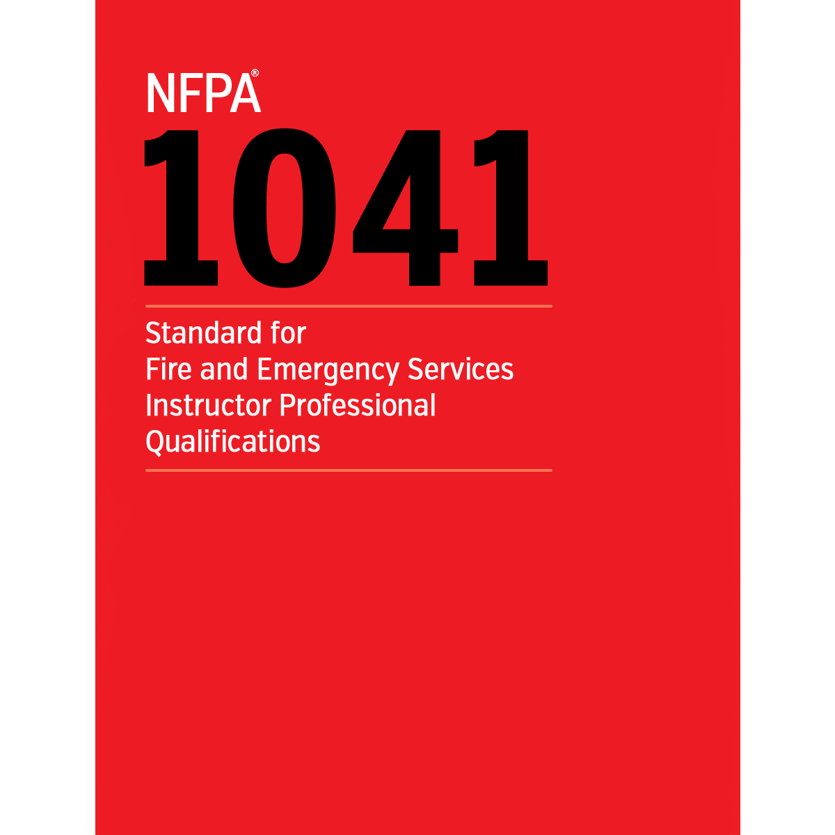 NFPA 1041 - Fire Service Instructor Level I